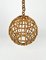 Rattan Globe Pendant Lamp, Italy, 1960s 8