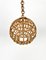 Rattan Globe Pendant Lamp, Italy, 1960s, Image 5