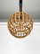 Rattan Globe Pendant Lamp, Italy, 1960s 10