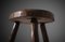 Elm Stool, France, 1960s 5