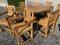 Antique Octagonal Oak Dining Table and 8 Chairs by Robert Mouseman Thompson, Set of 9, Image 2