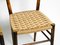 Italienische Mid-Century Esszimmerstühle aus Holz mit geflochtenen Sitzen, 2er Set 11