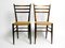 Mid-Century Italian Wooden Dining Chairs with Wicker Cord Seats, Set of 2 20