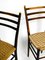 Mid-Century Italian Wooden Dining Chairs with Wicker Cord Seats, Set of 2, Image 7