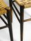 Italienische Mid-Century Esszimmerstühle aus Holz mit geflochtenen Sitzen, 2er Set 13