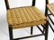Italienische Mid-Century Esszimmerstühle aus Holz mit geflochtenen Sitzen, 2er Set 12