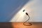 German Minimalist Lightworm Table Lamp by Walter Schnepel for Tecnolumen, Image 8