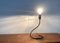 German Minimalist Lightworm Table Lamp by Walter Schnepel for Tecnolumen 9