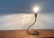 German Minimalist Lightworm Table Lamp by Walter Schnepel for Tecnolumen, Image 9