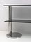 Modern Italian Chromed Steel and Smoked Glass Console, 1970s 7