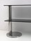 Modern Italian Chromed Steel and Smoked Glass Console, 1970s, Image 7
