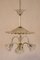 Lampadario vintage a tre luci in vetro di Murano, anni '50, Immagine 1