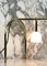 Lampada ad arco PA-01 in ottone naturale lucidato con diffusore in alabastro bianco di Edouard Sankowski per Krzywda, Immagine 8