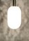 Lampada ad arco PA-01 in ottone naturale lucidato con diffusore in alabastro bianco di Edouard Sankowski per Krzywda, Immagine 17