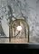 Lampada ad arco PA-01 in ottone naturale lucidato con diffusore in alabastro bianco di Edouard Sankowski per Krzywda, Immagine 4