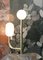Skulpturale Ml-90 Lampe aus poliertem Messing & Marmor mit durchsichtigen weißen Leuchten aus Alabaster von Edouard Sankowski für Krzywda 5