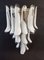 Vintage Italian Murano Wall Lights with 16 Lattimo Glass Petals, Set of 2, Image 2