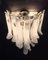 Italienische Vintage Murano Wandlampen mit 16 Lattimo Glasblättern, 2er Set 11