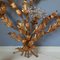 Large Mid-Century Wall Light with Acanthus Leaves and Crystal Flowers, 1960s 3
