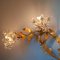Large Mid-Century Wall Light with Acanthus Leaves and Crystal Flowers, 1960s 8