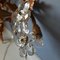 Large Mid-Century Wall Light with Acanthus Leaves and Crystal Flowers, 1960s, Image 5