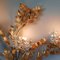 Large Mid-Century Wall Light with Acanthus Leaves and Crystal Flowers, 1960s 10