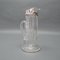 Art Nouveau Glass Carafe with Sterling Silver Mount 1