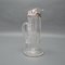 Carafe Art Nouveau en Verre avec Monture en Argent Sterling 1