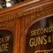 19th Century English Walnut Store Advertising Cabinet, 1860s 19