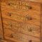 19th Century English Walnut Store Advertising Cabinet, 1860s 8