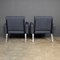 20th Century Metal Framed Denim Chairs, 1970s, Set of 2 6