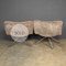 20th Century Italian Sheepskin Swivel Chair & Stool from Tonon, Set of 2, Image 11