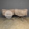 Sedia girevole e sgabello in pelle di pecora di Tonon, Italia, XX secolo, set di 2, Immagine 11