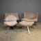 20th Century Italian Sheepskin Swivel Chair & Stool from Tonon, Set of 2 14