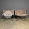 20th Century Italian Sheepskin Swivel Chair & Stool from Tonon, Set of 2 13