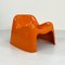 Orange Toga Chair by Sergio Mazza for Artemide, 1960s 3