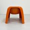 Orangefarbener Toga Stuhl von Sergio Mazza für Artemide, 1960er 5
