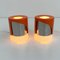 Lampes de Bureau KD24 Orange par Joe Colombo pour Kartell, 1960s, Set de 2 2