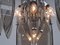 Lámpara colgante italiana de cromo y vidrio ahumado de Veca Fontana Arte, Italy, años 70, Imagen 5