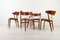 Vintage Danish Dining Chairs in Teak by Helge Sibast, 1960s, Set of 4 2