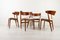 Vintage Danish Dining Chairs in Teak by Helge Sibast, 1960s, Set of 4, Image 2