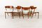 Vintage Danish Dining Chairs in Teak by Helge Sibast, 1960s, Set of 4 16