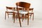 Dänische Vintage Esszimmerstühle aus Teak von Helge Sibast, 1960er, 4er Set 14