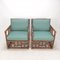 Italian Bamboo Lounge Chairs With Hermès Upholstery, 1970s, Set of 2, Image 7