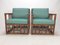 Italian Bamboo Lounge Chairs With Hermès Upholstery, 1970s, Set of 2, Image 5