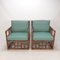 Italian Bamboo Lounge Chairs With Hermès Upholstery, 1970s, Set of 2 8