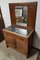 Italian Mahogany and Marble Top Sideboard with Mirror, 1930s 2