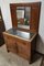 Italian Mahogany and Marble Top Sideboard with Mirror, 1930s, Image 2