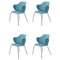 Blaue Remix Chairs von by Lassen, 4er Set 1