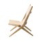 Natural Oak and Natural Leather Saxe Chair from by Lassen 5